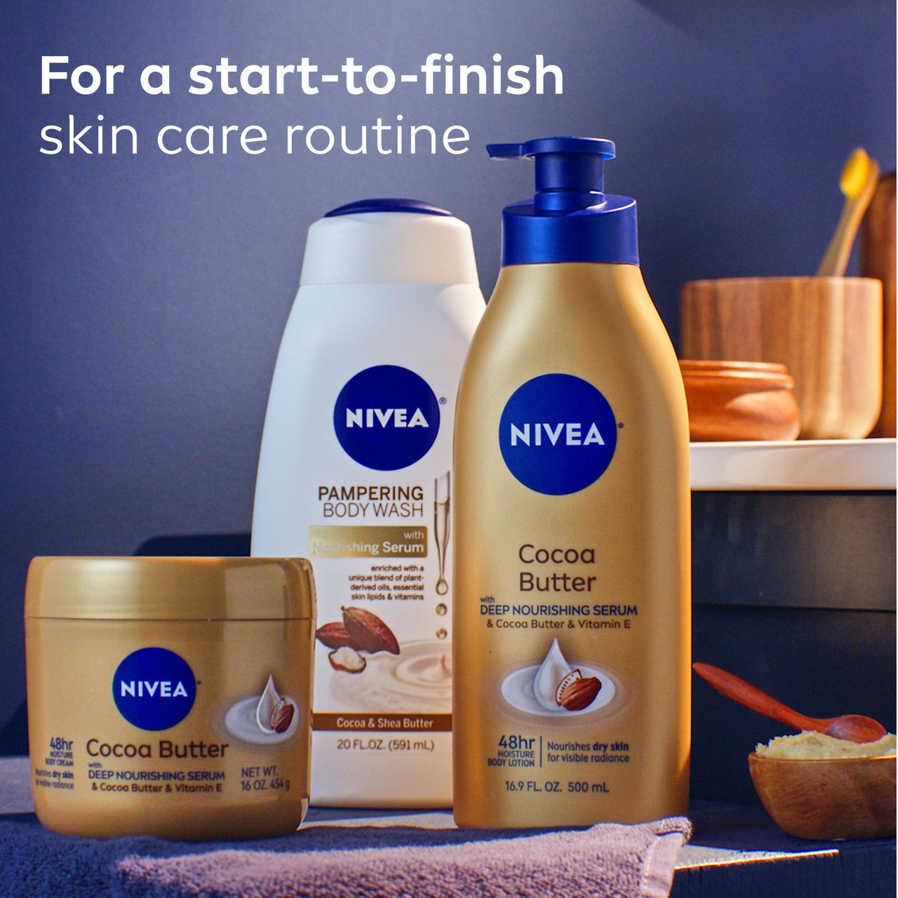 Nivea Beiersdorf Cocoa Butter Body Lotion, 16.9 oz