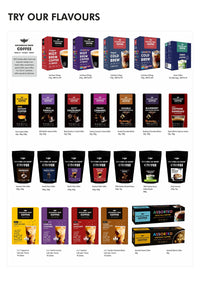 Colombian Brew 3 in 1 Cappuccino Café Latte, Instant Coffee Powder Premix, 10 Sachets Box