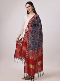 KAPAAHA Women's  Woven Silk Bandhani Patola Dupatta, Width 45 inch, Length 2.5 meter