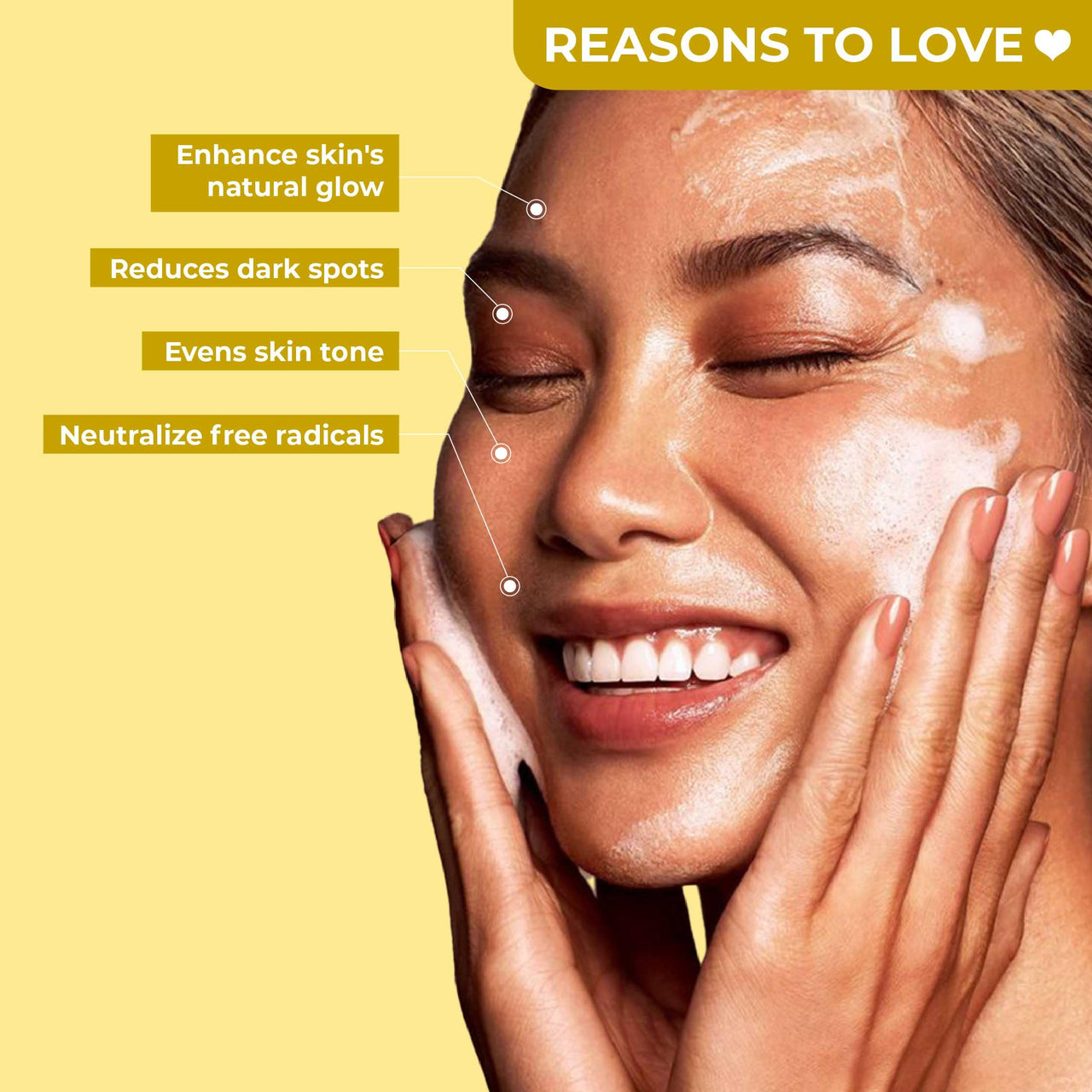 SOKU Instant Glow Foaming Facewash for Deep Cleansing | Enriched With Alpha Arbutin, Papaya & Kale Extract for Instant Brightening | Gentle Cleanser for Men & Women | Sulphate & Toxin Free