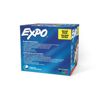 EXPO Low Odor Dry Erase Marker, Chisel Tip Markers, Whiteboard Markers, Assorted, 36 Count 36 Count (Pack of 1)
