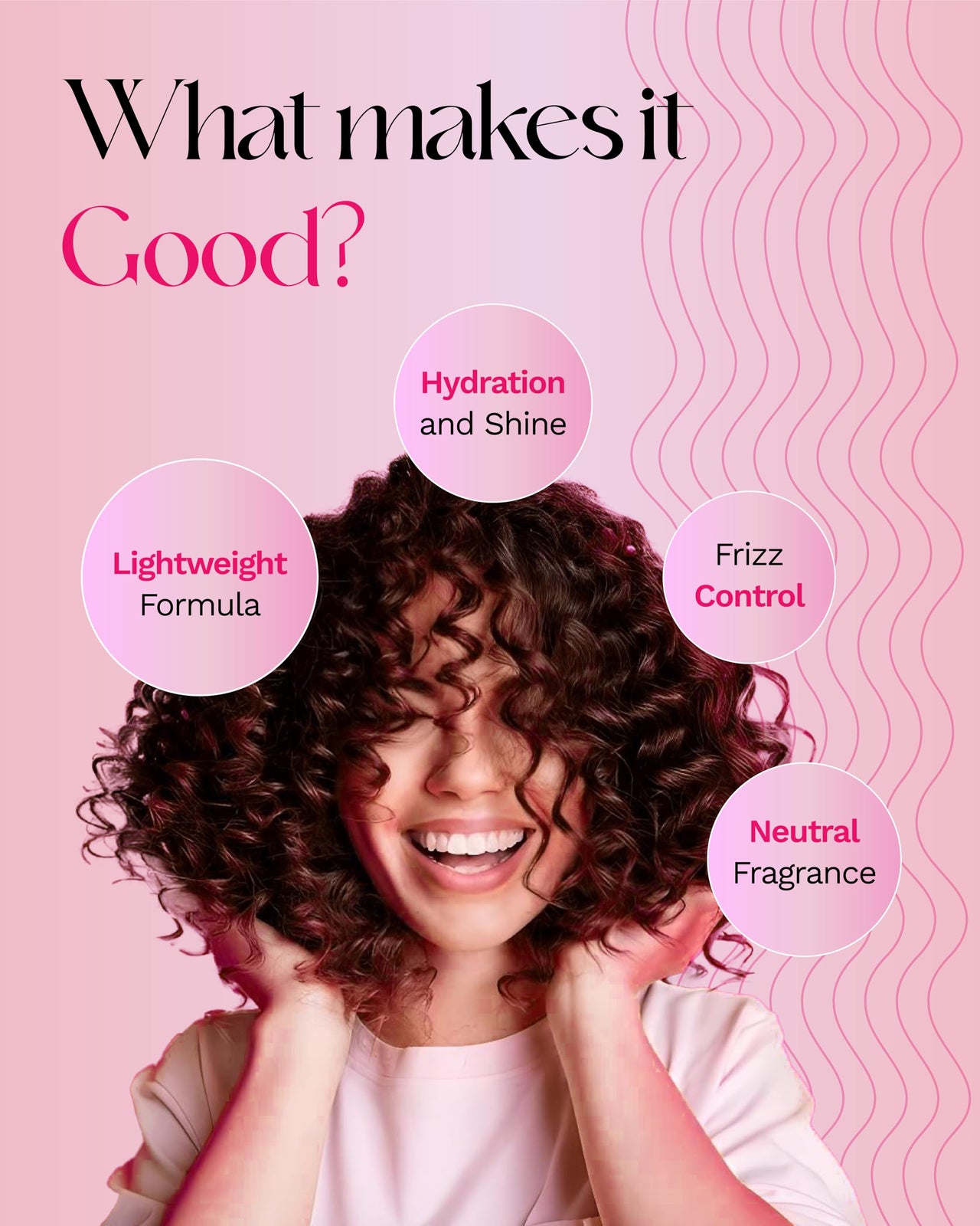 SugarBoo Curls Leave-In Conditioner for Curly & Wavy Hair | Hydrating & Frizz Control | Sulfate & paraben-Free | Vegan & Curly Friendly | 300ml