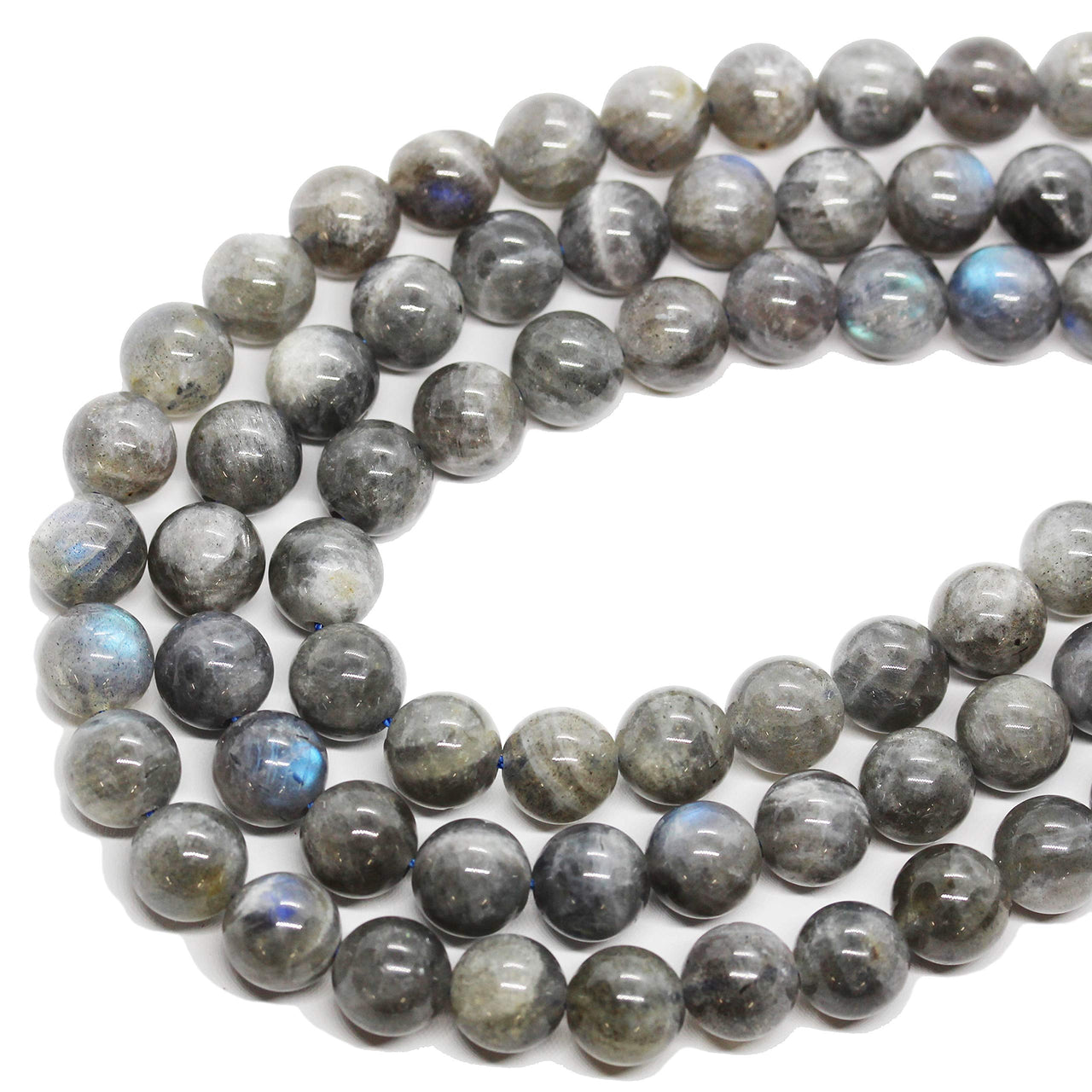 Labradorite 10mm Natural Gemstone Beads for Beading kit Energy Healing Crystals Jewelry Chakra Crystal Jewerly Beading Supplies 15.5inch About 36-40 Beads Labradorite