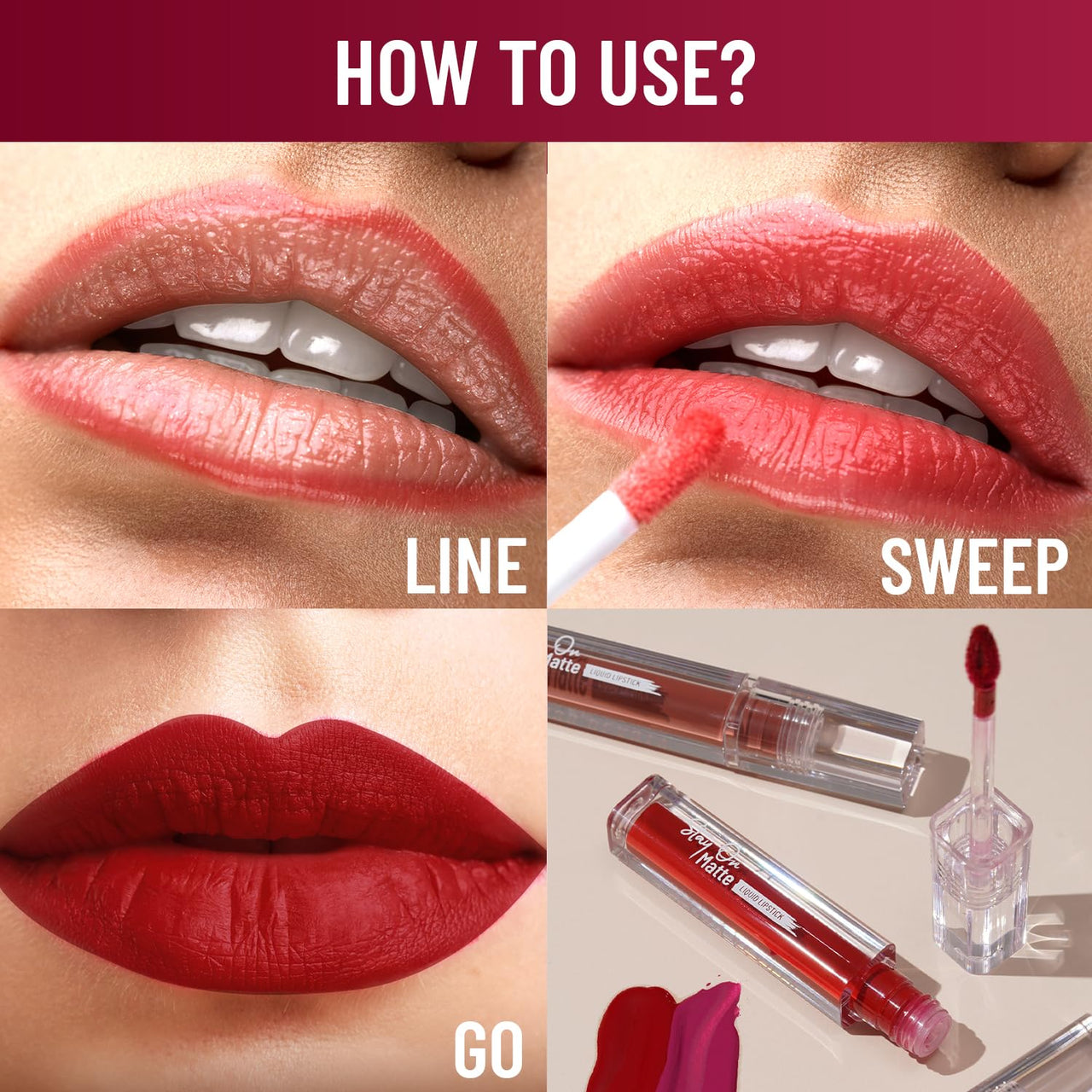 Swiss Beauty Stay On Matte Highly Pigmented Liquid Lipstick | With Vitamin E & Shea Butter | Smudge-Proof and Transfer-Proof | 24 Hour Stay | 2g, Shade- Ruch Berry