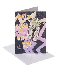 American Greetings Star Wars Birthday Card (May The Force Be With You)