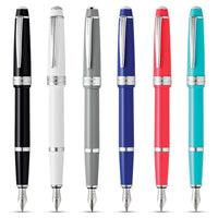 Cross Bailey Light Polished Resin Refillable Fountain Pen,Medium Nib, Includes Premium Gift Box - Blue Fountain Pen, Medium Nib