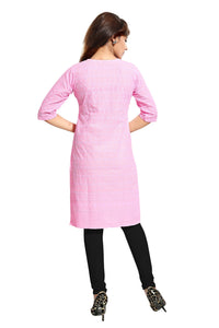 QUEEN SHIELD Women's  Formal & Casual Cotton Chikan-Kari Kurta (4444.)