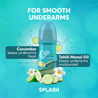 Eva Underarm Roll on Deodorant | For Bright, Fresh & Smooth Underarms| with Wild Berries, Aloe & Cucumber flavor | Alcohol & Aluminium Free | For Women (25ml. pack of 3)