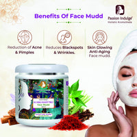 Passion Indulge Professional Face Mudd KUMKUMADI PRO- 500 gm | Face mask for Glowing skin, For all skin type