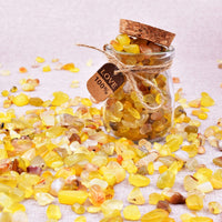 SigMntun Yellow Agate Crystal Chips Bulk, Natural UNDYED - 10 oz (283g) Tumbled Stones for Crafts Decorative Rocks Planters, Healing Crystals Reiki Chakra Meditation Energy Balancing Therapy 10 Oz - Yellow Agate