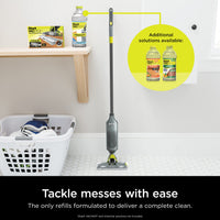 Shark VACMOP Pro Cordless Hard Floor Vacuum Mop with On-Demand Spray and Headlights, includes 4 Disposable VACMOP Pads and a 12oz VACMOP solution, Charcoal Gray, VM252