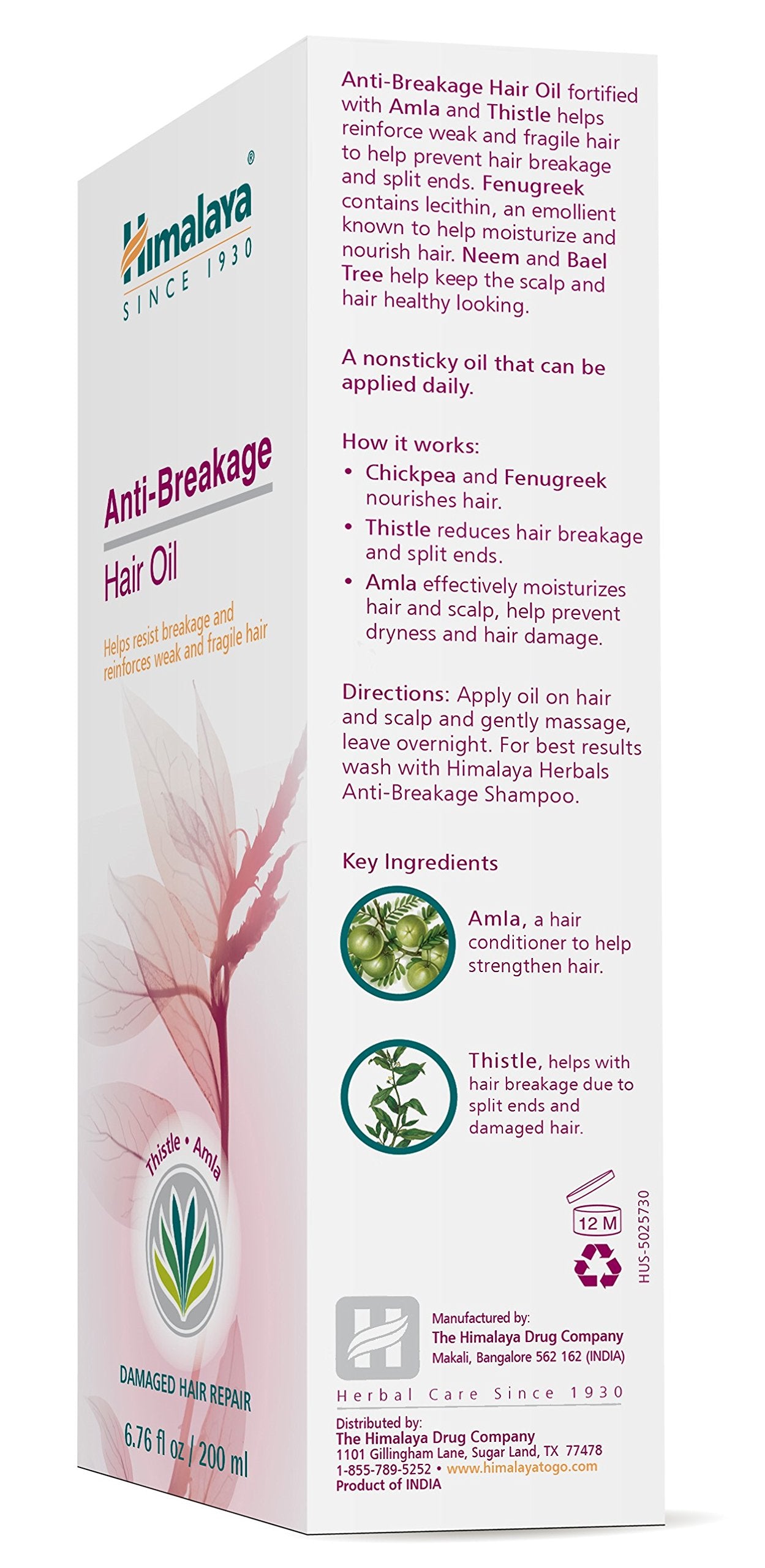 Himalaya Herbals Anti Hair Fall Hair Oil, 200ml And Himalaya Herbals Aloe and Cucumber Refreshing Body Lotion, 400ml