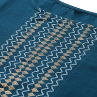 Stylum Women's  Printed Cotton Straight Kurta Pant Dupatta Set