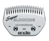 Andis 64340 Carbon-Infused Steel UltraEdge Super Blocking Large Animal Clipper Blade, Blocking, Stainless Steel