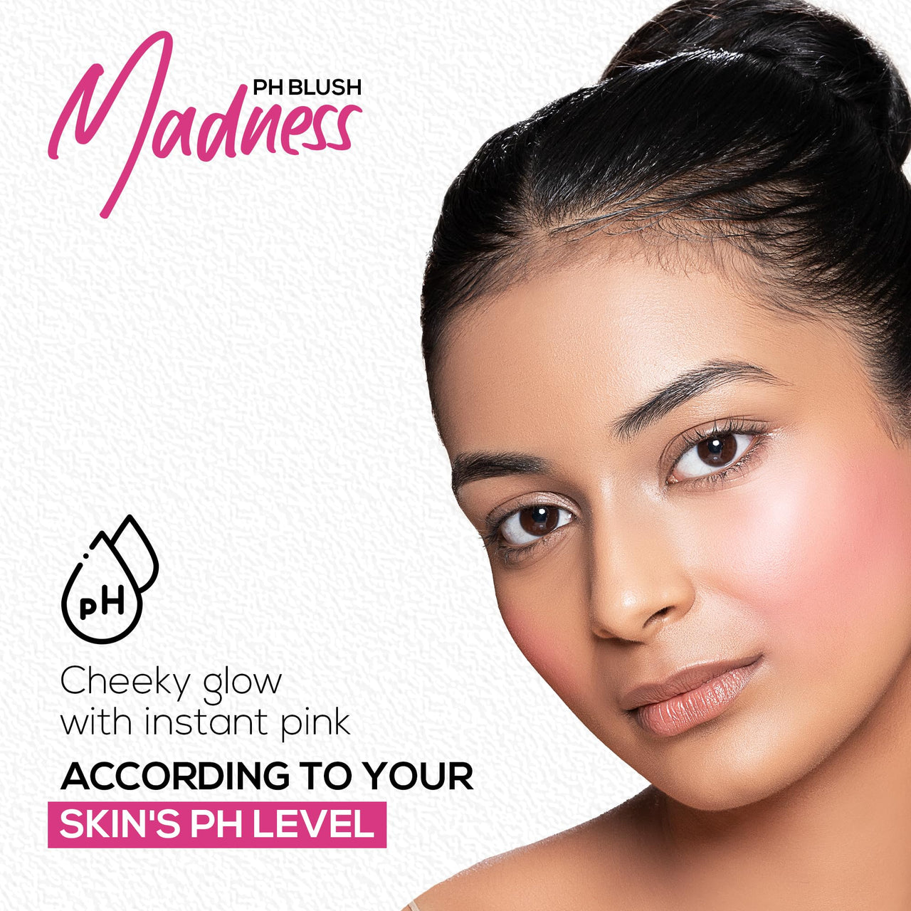RENEE Madness PH Blush | Instant Unique Pink Payoff | Highly Blendable | Light Weight | Long Lasting | Moisturizing Formula | Enriched With Olive | Macadamia & Shea | Paraben Free & Cruelty Free | 3 Gm