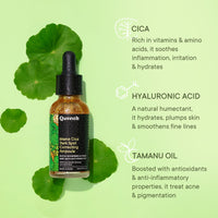 Quench Dark Spot Correcting Serum with Cica Herb Repair & Hyaluronic Acid | Concentrated Ampoule to Reduce Dark Spots | For Pigmented and Uneven Skin Tone | Made in Korea (30ml)