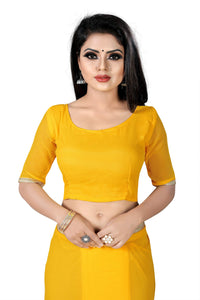 Anjaneya Sarees Women's  Georgette Saree With Blouse Piece