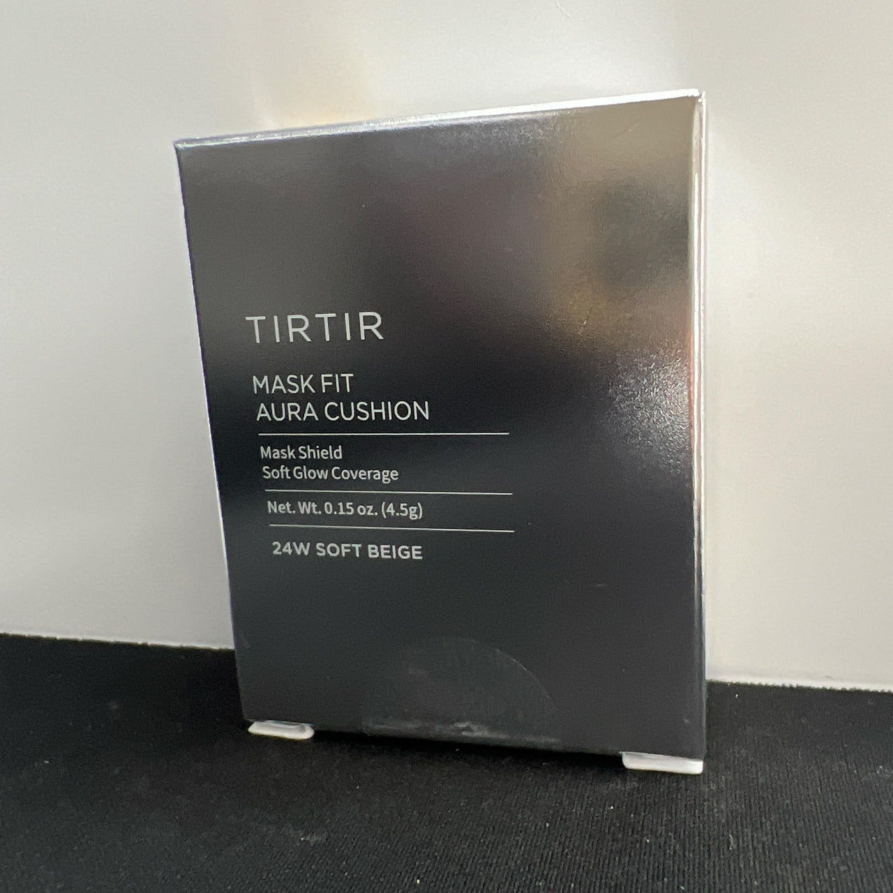 TIRTIR Mask Fit Aura Cushion Foundation, Full coverage, Skin fit, Satin Glow Finish, Korean Cushion Foundation #24W SOFT BEIGE, 4.5g