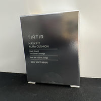 TIRTIR Mask Fit Aura Cushion Foundation, Full coverage, Skin fit, Satin Glow Finish, Korean Cushion Foundation #24W SOFT BEIGE, 4.5g