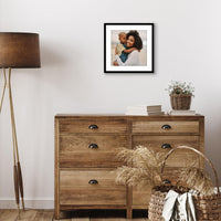 Americanflat 13x13 Picture Frame in Black - Use as 10x10 Picture Frame with Mat or 13x13 Frame Without Mat - Thin Border Photo Frame with Plexiglass Cover - Square Picture Frame for Wall Display 13x13 - (10x10 With Mat) 1 Pack