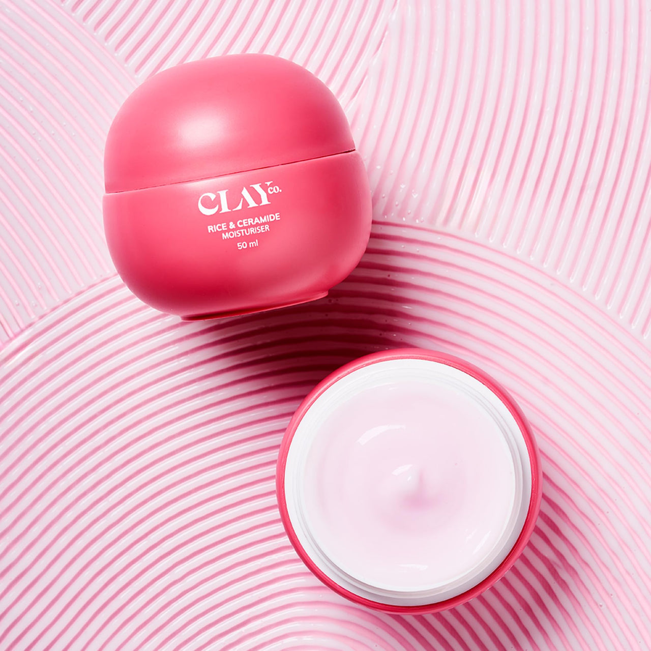 Clayco. Rice & Ceramide Moisturizer | Intense Hydration, Skin Barrier Repair & Brightening | Lightweight & Fast-Absorbing | With Exosomes, Rice Extracts, Ceramides & Vitamin B12 | 50ml