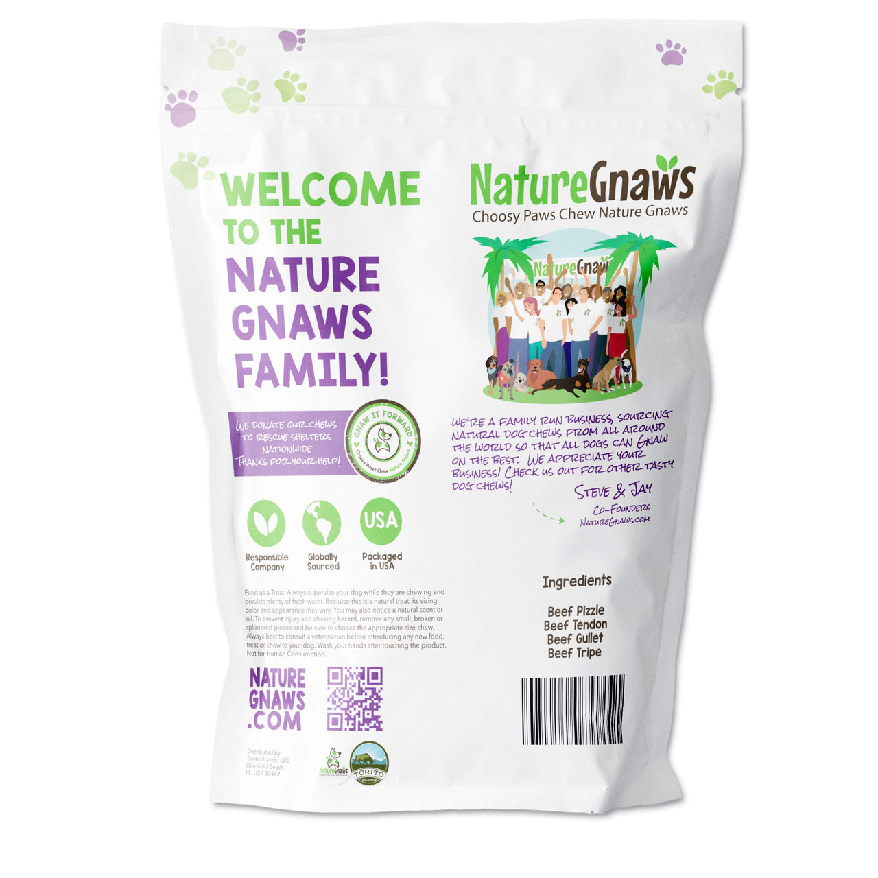 Nature Gnaws Variety Pack - Long Lasting Dog Chews for Dogs - Combo Pack of Bully Sticks, Beef Gullet and More - Dental Chews - Puppy Training Reward