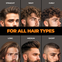 Beardo Hair Serum 50ml for Instant Shine & Anti-frizz with Argan Oil, Made for Men's  Hair, Super Light-weight | Provides shine, smoothness and damage protection | Luxurious Shine, Frizz-Free Hair Serum for Men