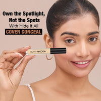 Hilary Rhoda Hide It All Cover Conceal | Conceals Masks, Scars & Dark Circles | High Coverage Concealer | With Shea Butter | Matte Finish | Cruelty-Free & Vegan (Natural - Shade 4, 3.7ml)