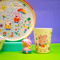 Zak Designs Peppa Pig Kids Dinnerware Set 3 Pieces, Durable and Sustainable Melamine Bamboo Plate, Bowl, and Tumbler are Perfect For Dinner Time With Family (Peppa, Suzy, Zuzu) 8
