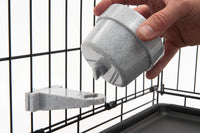 Lixit Quick Lock Removable Dog Kennel Bowls for Wire and Soft Sided Crates (10oz Wire Crate, Granite) 10oz Wire Crate