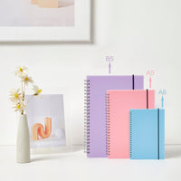 3 Pack Small Spiral Notebook, A6 Square Journal Notebook 4.3