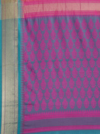 Pandadi Saree Women's  Cotton Silk Saree With Blouse Piece