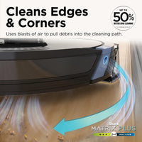 Shark Matrix Plus 2in1 Robot Vacuum & Mop with Sonic Mopping, Matrix Clean, Home Mapping, HEPA Bagless Self Empty Base, CleanEdge, for Pet Hair, WiFi, Black/Mocha, AV2630WA Wet and Dry Self-Empty + Mocha