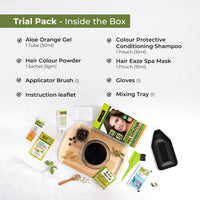 INDUS VALLEY Damage Free Natural Gel Hair Colour for Women | Ammonia & PPD Free Organic Hair Colour with 100% Grey Coverage, Long Lasting Hair Color Trial Pack | Medium Brown (Pack of 2)