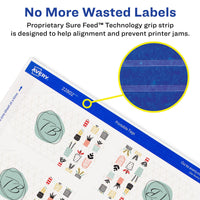 Avery Printable Blank Gift Tags with Sure Feed, 2