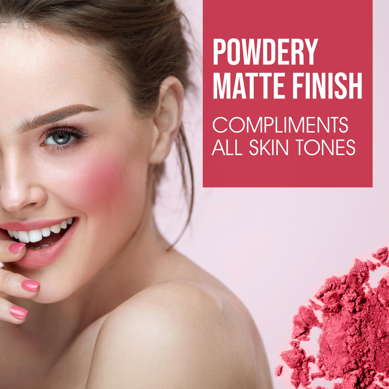 Beauty Berry Dream Matte Blush - 02 Hot Pink, 7g | Lightweight, Silky-Smooth Texture, Ultra Matte Blusher Palette | Highly Pigmented & Blendable Shades, Blusher for Face Makeup