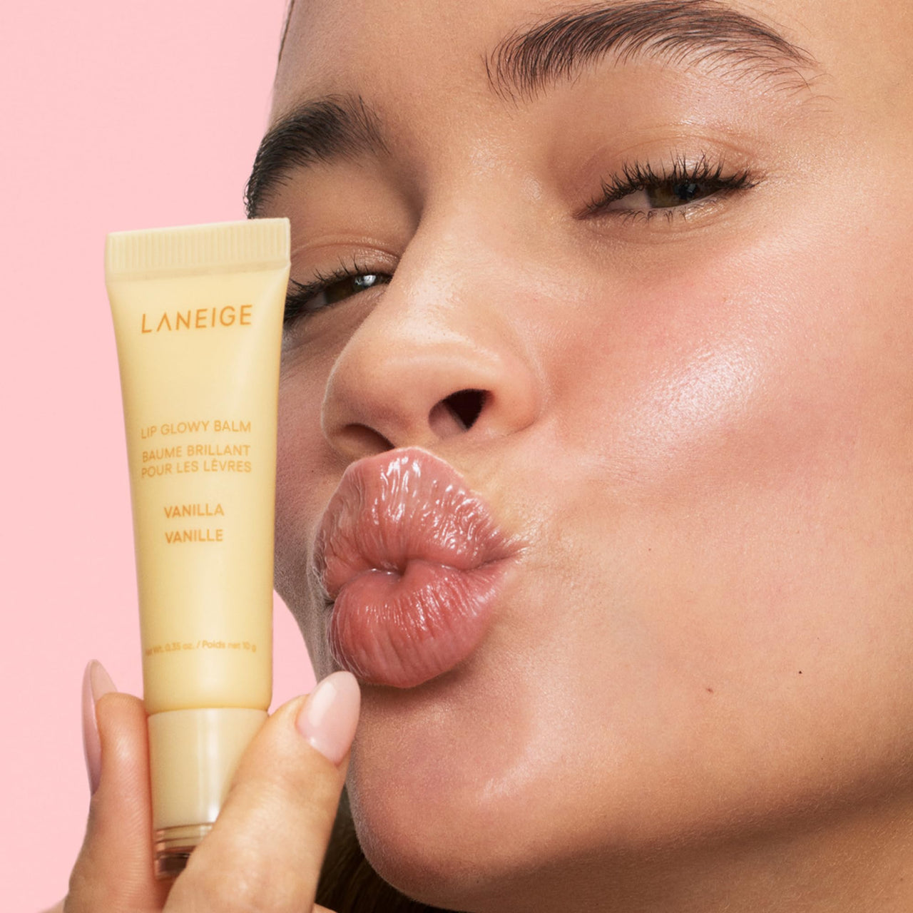 LANEIGE S’Mores Kisses Set of 2 includes Chocolate Lip Sleeping Mask (8g) and Vanilla Lip Glowy Balm (10g) for Soft, Smooth and Glowing Lips | Korean Lip Balm For Dry Lips |Intense Hydration