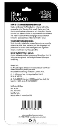 Blue Heaven Artisto Eyebrow With Styler- (Brown), Brown, & Blue Heaven Artisto Eyebrow With Styler- (Grey), Grey,