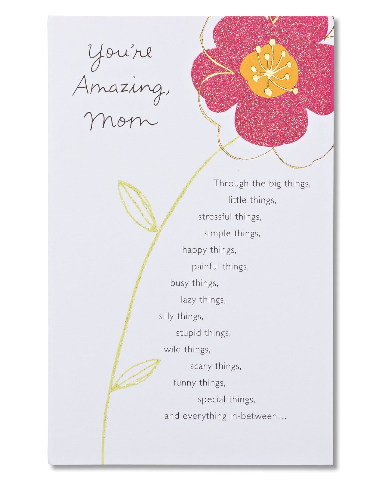 American Greetings Birthday Card for Mom (Floral, Youre Amazing)