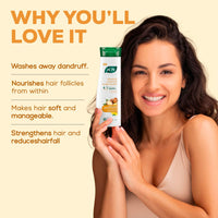 Joy Anti Dandruff Shampoo with Tea Tree, Ginger & Lemon for Dry & Itchy Scalp (340ml) | 4 in 1 Conditioning Shampoo for Dandruff Control & Soft Hair | Vegan & Paraben Free | For Men & Women