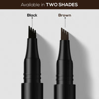 RENEE Browfill Eyebrow Pen - Brown | Waterproof & Smudge-Proof | One Swipe Application | Micro Precision | Natural & Long-Lasting Finish | For Denser & Fuller Eyebrows | Easy to Use | Cruelty-Free