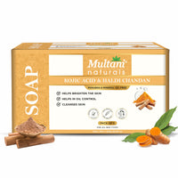 Multani Natural Kojic Acid and Haldi Chandan Soap | Herbal Bathing Bar Enriched with Essential Oils | Anti Ageing | Suitable for All Skin Types Pack of 5 (125g x 5) 625g