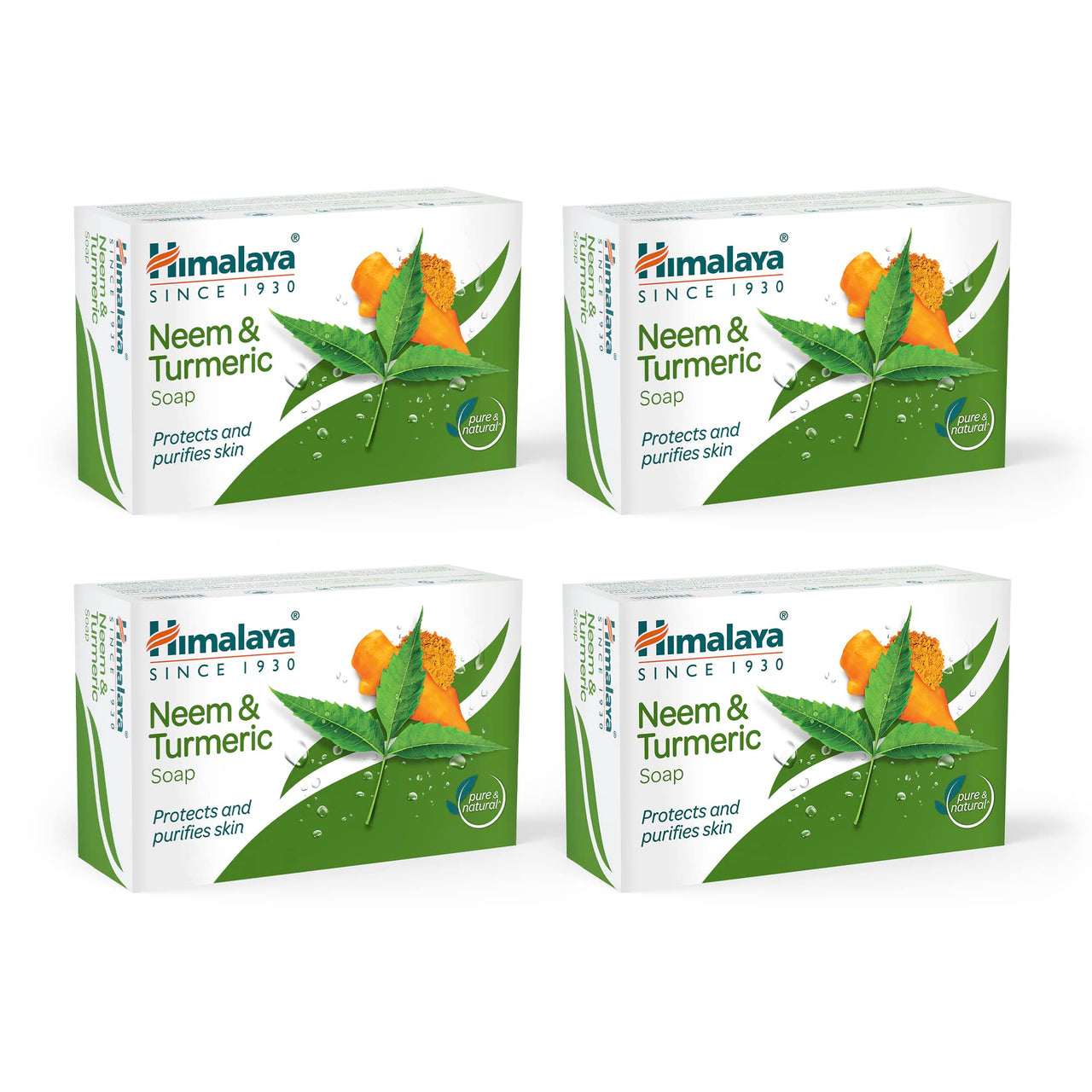 Himalaya Neem and Turmeric | Cleanses & Purifies Skin | 125gm X 4 | Buy 3 get 1 free