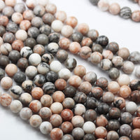 Natural Gemstone Beads for Beads & Bead assortments Energy Healing Crystals Jewelry Chakra Crystal Jewerly Beading Supplies Pink Zebra Jasper 10mm 15.5inch About 36-40 Beads