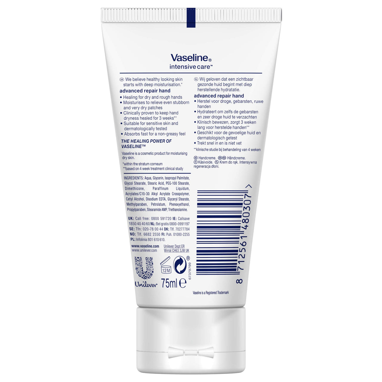 Vaseline Intensive Care Advanced Repair Hand Cream, 75ml
