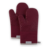 KitchenAid Asteroid Oven Mitt Set, Boysenberry Purple 7