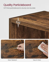 VASAGLE Bookshelf, 23.6 Inches Wide, 4-Tier Open Bookcase with Adjustable Storage Shelves, Floor Standing Unit, Cloud White ULBC164T14 1 Pack 4 Tiers (23.6