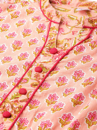 Yash Gallery Women's  Cotton Floral Printed Anarkali Kurta