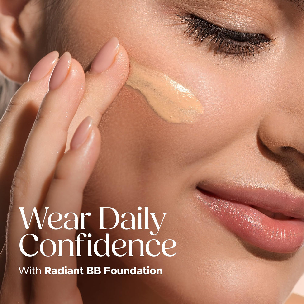 Hilary Rhoda Radiant BB Foundation | Ultra-Creamy & Lightweight Formula | 9 to 5 Stay | Hides Blemishes & Dark Spots | Blends Easily | BB Cream | Dewy Finish | 60g (Beige| Shade 02)