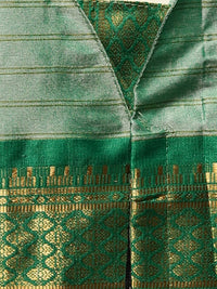Satrani Women's Poly Silk Woven Saree With Unstitched Blouse Piece
